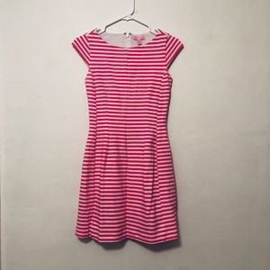 Lilly Pulitzer Pink Striped Cap Sleeve Dress | XS